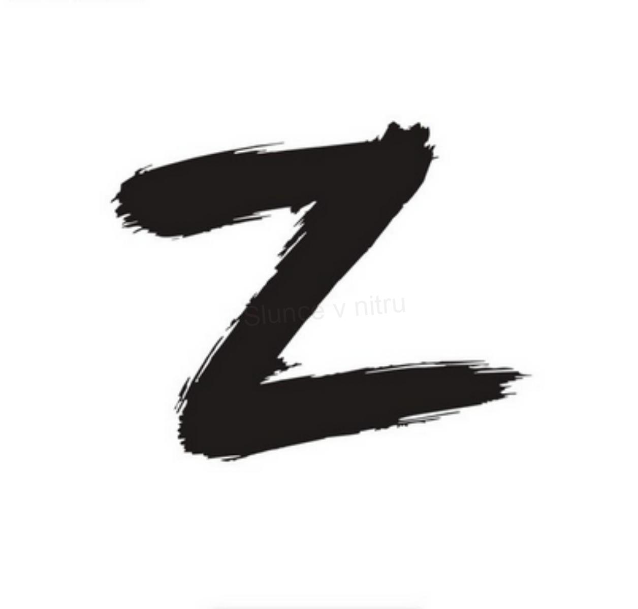 Samolepky na auto písmeno Z černá (E663)