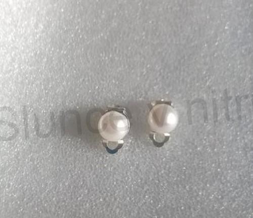 Náušnice klipsy s perleťovou perlou (BB705)