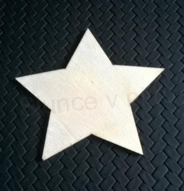 Dřevěné výřezy - ozdoba hvězda (V64)