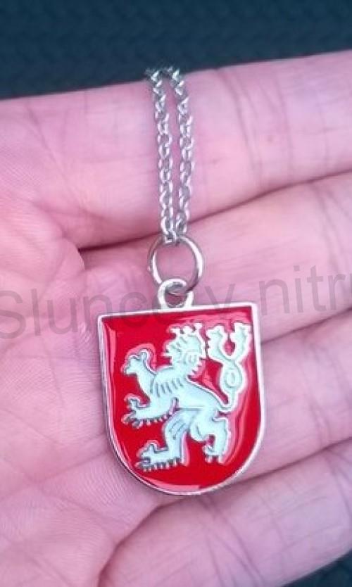 Náhrdelník s přívěškem Lva (Česká Republika) z nerez oceli (BD586)