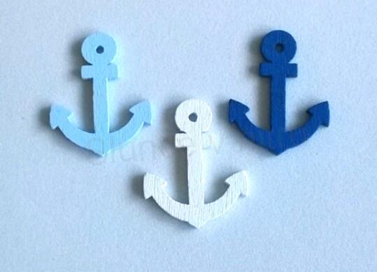 Dřevěné výřezy – ozdoba Kotva 25 mm (více variant) (V93)