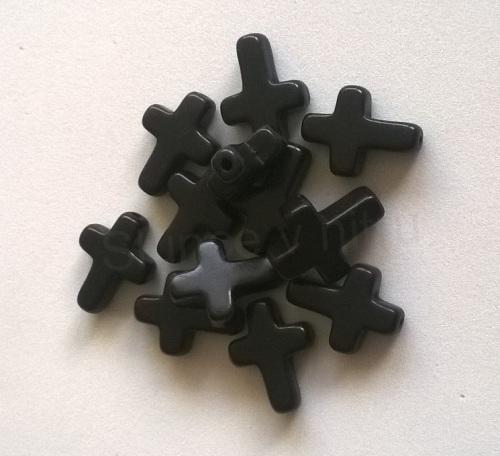 Tyrkysový kříž z minerálů - 20 x 15 mm (X1246)
