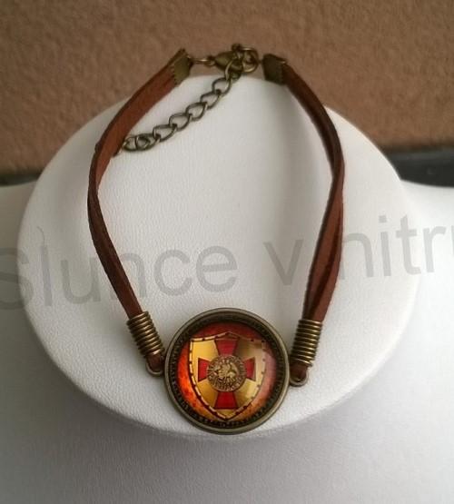 Kožený templářský náramek (BC540)