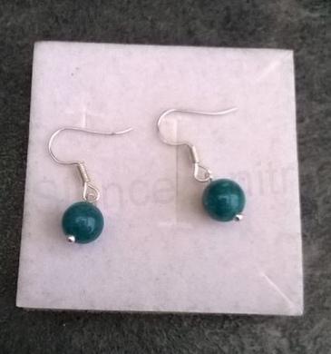 Minerální náušnice apatitové 8,5 mm (X1249)