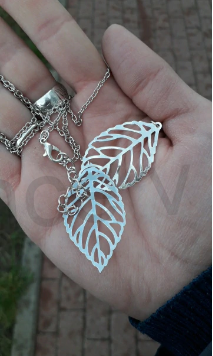 Náhrdelník, přívěšek lístky (BD74)