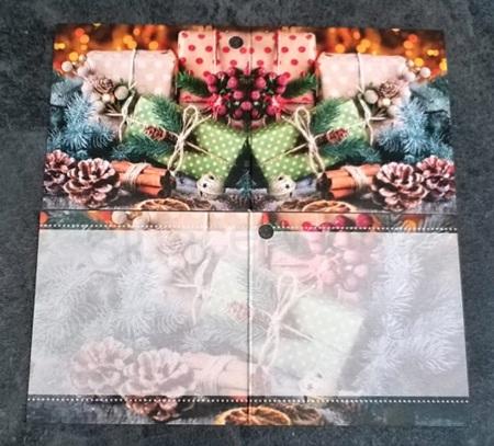 Vánoční jmenovky, kartičky na dárky 6 kusů v balení dárečky a šišky (V127)