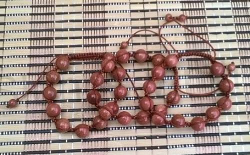 Minerální náramek aventurín zlatý shamballa (X1253)