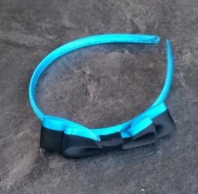 Čelenka klasická barevná s mašlí fialová (H392)