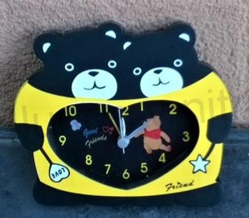 Dětské stolní hodiny s budíkem Medvídek Pů (H393)