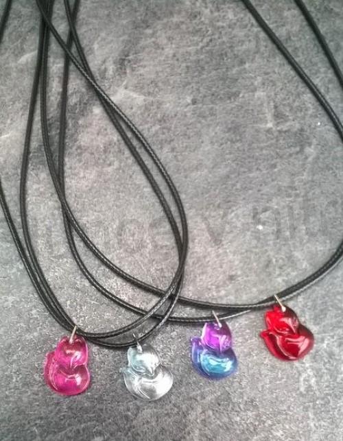 Náhrdelník Liška z Lampglas skla (BD601)