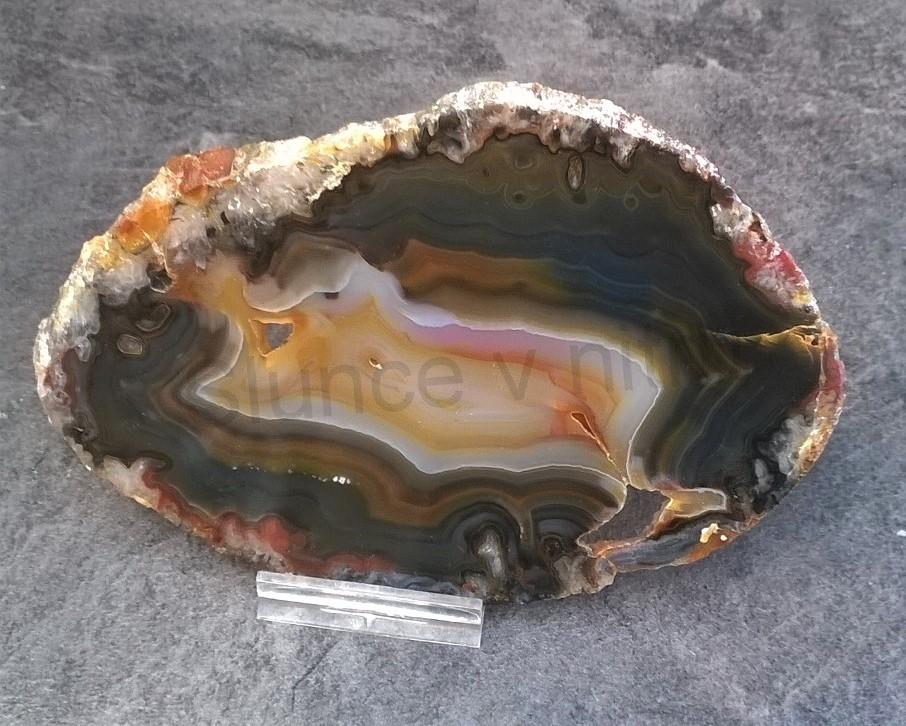 Achát plátek výběr 120g - (Brazílie) (X1308)