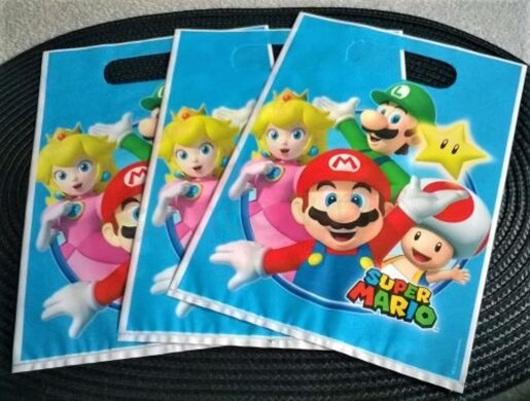 Párty sáček, pytlík  Super Mario 24 x 17 cm (E677)