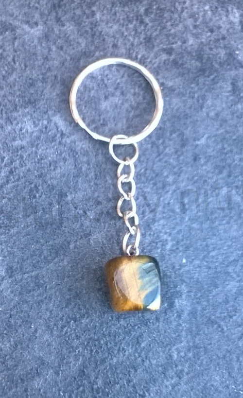 Přívěsek na klíče - minerální tygří oko (X1425)
