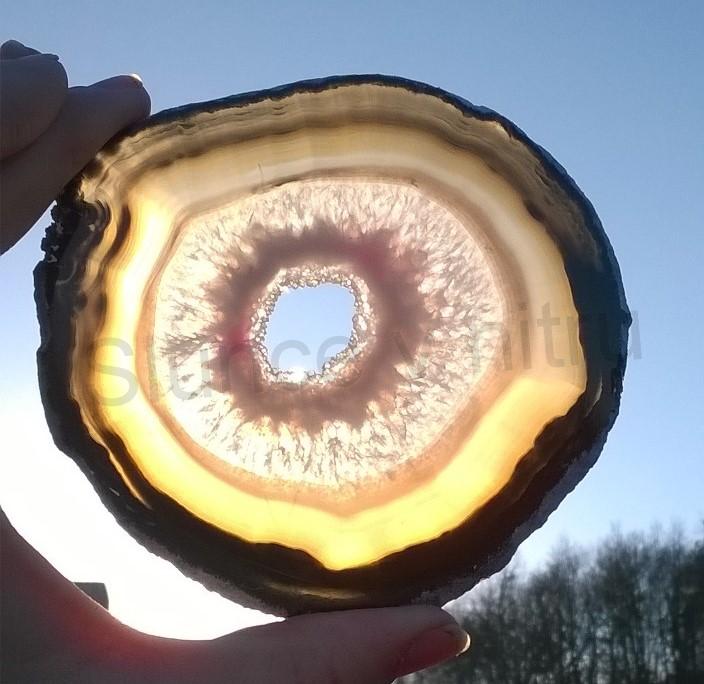 Achát plátek výběr 131g - (Brazílie) (X1397)