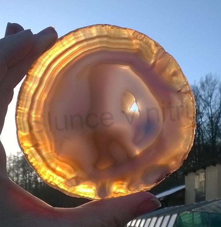 Achát plátek výběr 132g - (Brazílie) (X1398)