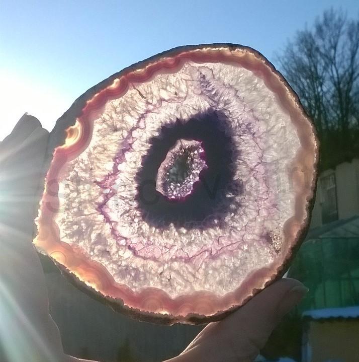 Achát plátek výběr 128g - (Brazílie) (X1399)