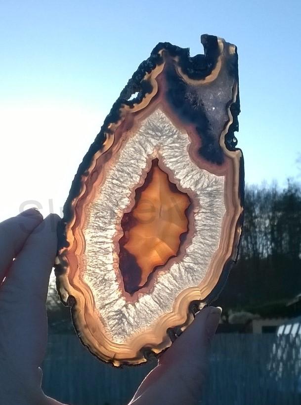 Achát plátek výběr 120g - (Brazílie) (X1440)