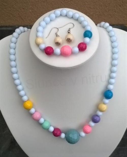 Dívčí sada. set šperků 3 ks 2 barvy (H438)