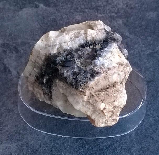 Morion drúza s ametystem 109 g (Česká Republika) (X1460)