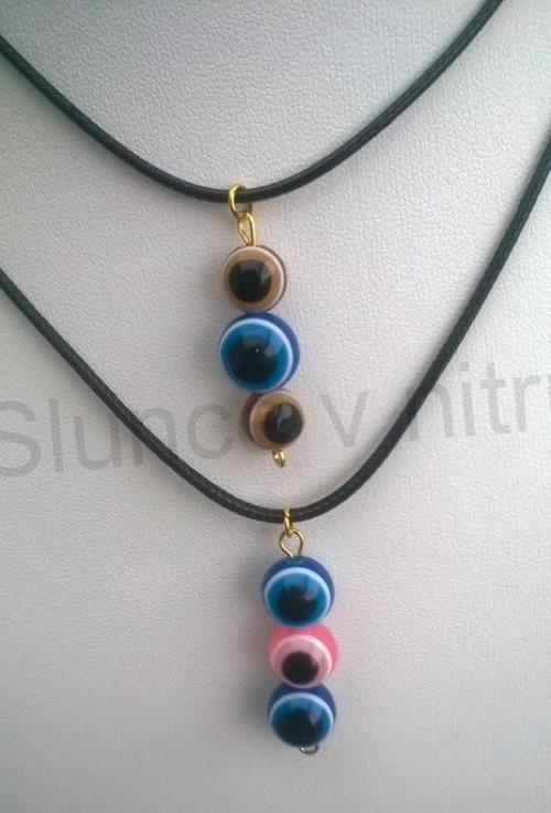 Náhrdelník s příveškem oka, Hamsa (BD650)