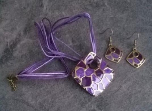 Souprava šperků choker s náušnicemi (BS110)