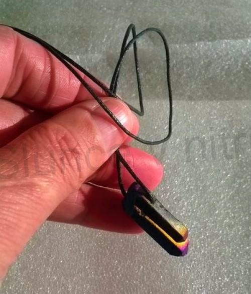 Minerální náhrdelník Aqua Aura Titanium (X1482)