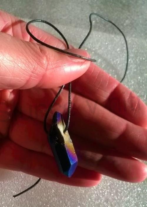 Minerální náhrdelník Aqua Aura Titanium (X1484)