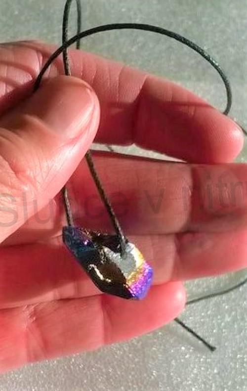 Minerální náhrdelník Aqua Aura Titanium (X1486)