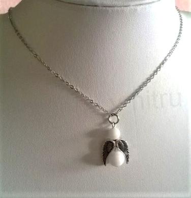 Minerální náhrdelník Anděl, andílek - Jadeit (X1489) 