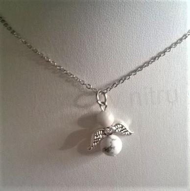 Minerální náhrdelník Anděl – magnezit (X1490)