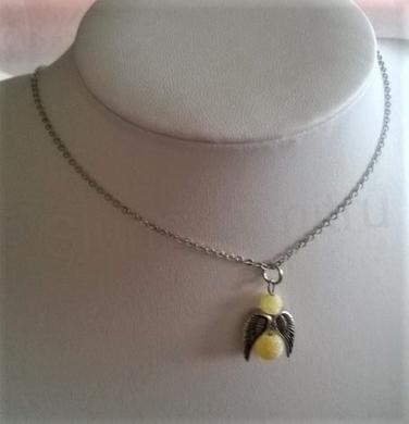 Minerální náhrdelník Anděl – achát dračí (X1499)