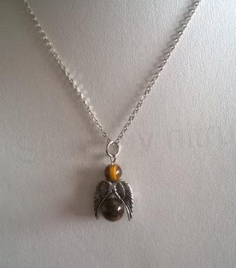 Minerální náhrdelník Anděl – tygří oko (X1502)