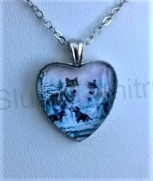 Náhrdelník s přívěškem Vlka (BD670)