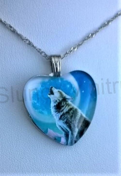 Náhrdelník s přívěškem Vlka (BD674)