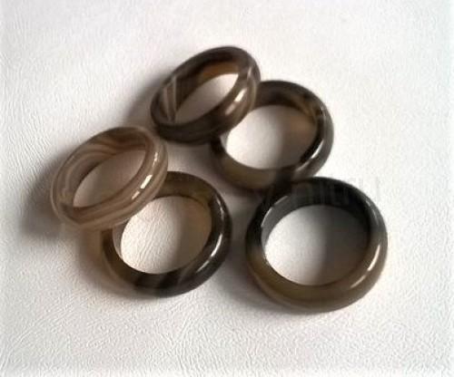 Minerální prsten Achát multi velikost 52 (X1509)