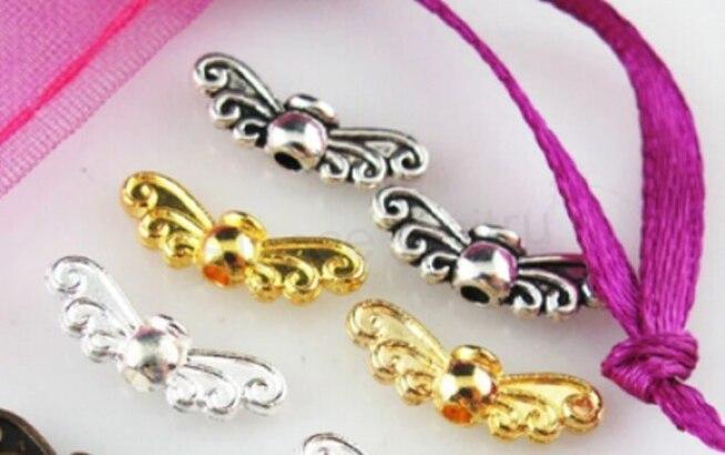 Andělské křídlo 14 x 5 x 3 mm zlaté (AC267)