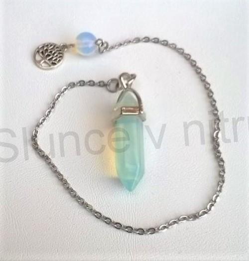 Opalitové kyvadlo se stromen života - (virgule) (X1522)