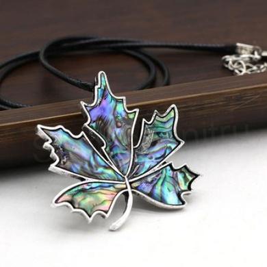 Náhrdelník a brož přírodní mušle Paua (X1531)