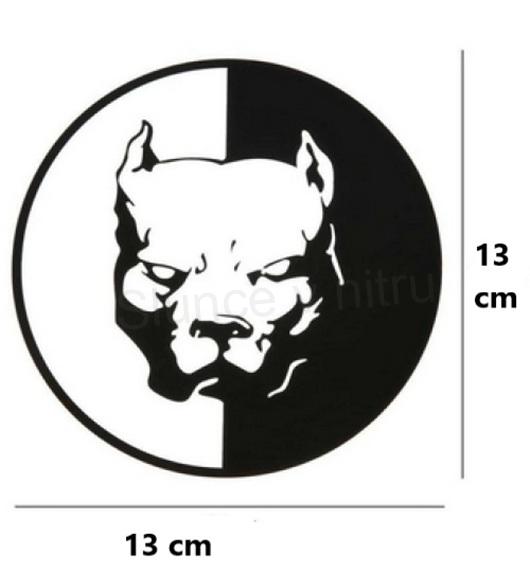 Samolepka na auto pitbull Jin a Jang (E691)