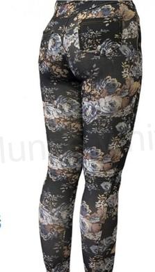 Dámské černé barevné elastické legíny M/L (K190)