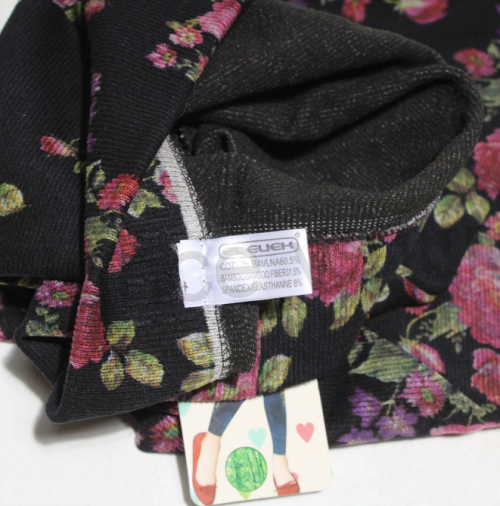 Dětské legíny květiny – velikost 9–10 let (W167)