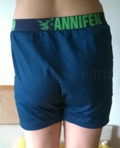 Pánské bavlněné trenýrky tmavě modré velikost 2 X (K207)