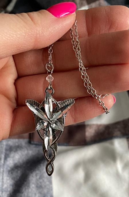 Elfí náhrdelník Arwen – Soumrak hvězda Triquetra (BD697)