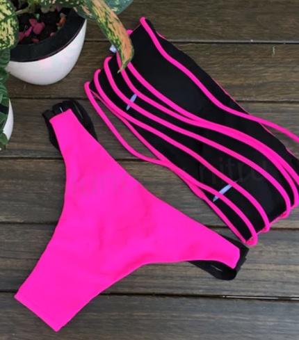 Dámské dvoudílné plavky v sexy stylu M (K232)