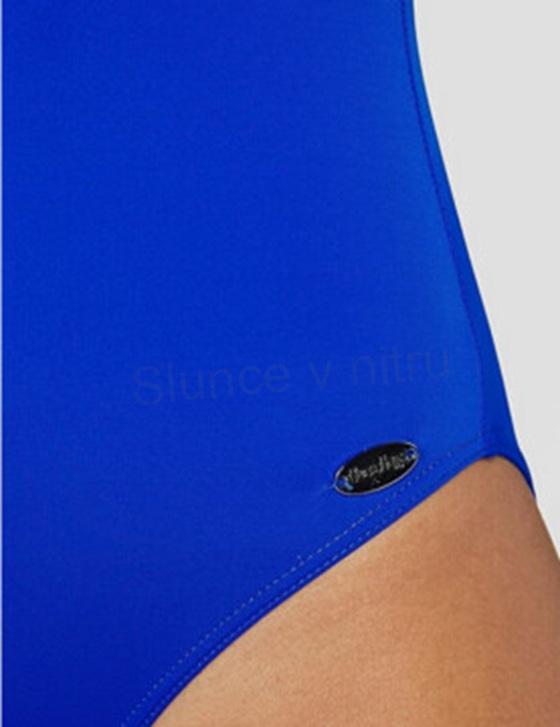 Sportovní dámské jednodílné plavky 2XL modré (K242)