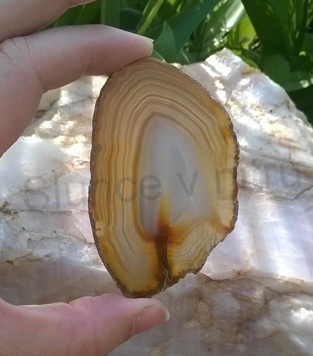 Achát plátek 34g - (Brazílie) (X1634)