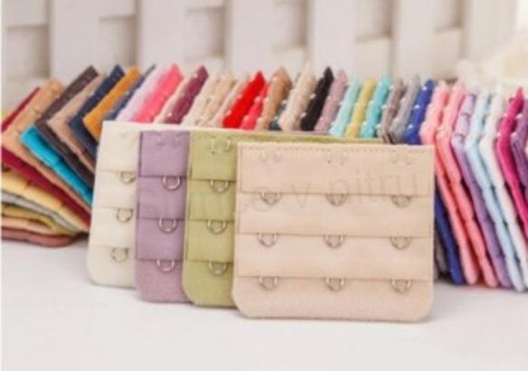 Prodloužení obvodu podprsenky bez pruženky šíře 56 mm třiřadé - fialové Tmavé (C674)