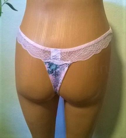 Dámské sexy krajkové kalhotky | tanga velikost L (K302)