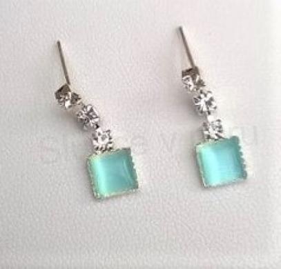 Minerální souprava šperků kočičí oko růžová (X1681)