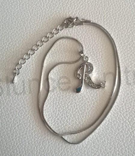Řetízkový náhrdelník s písmenem R (BD718)